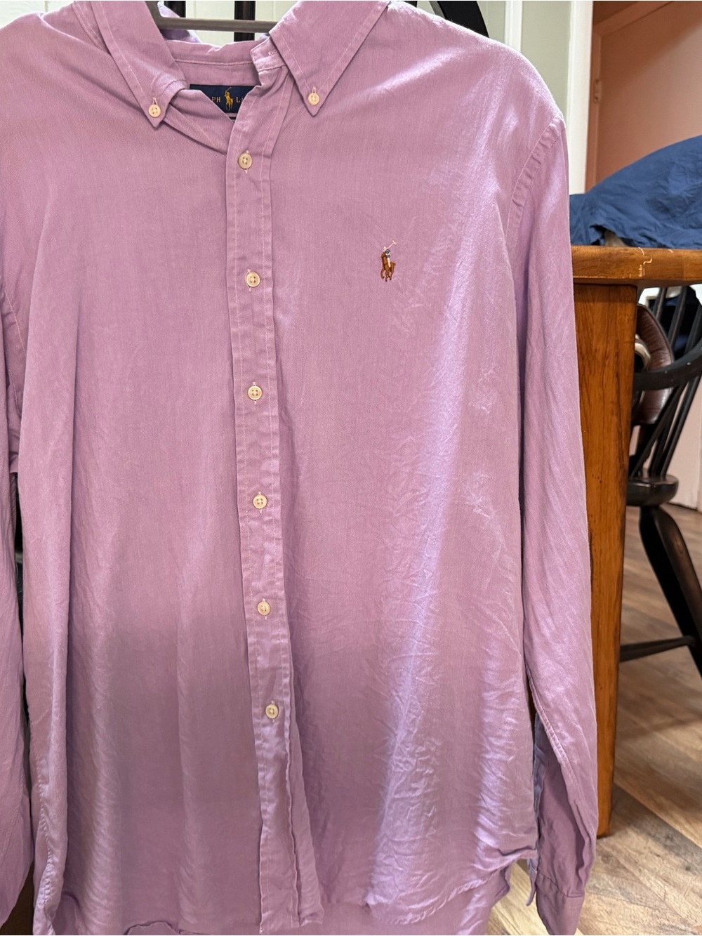 Ralph Lauren Lavender Button-Down Oxford Shirt - Men's